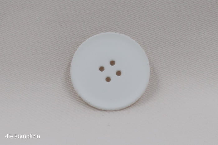 4 Loch Knopf I Weiß I 25mm - die Komplizin