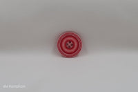 4 Loch Knopf I Rot - die Komplizin