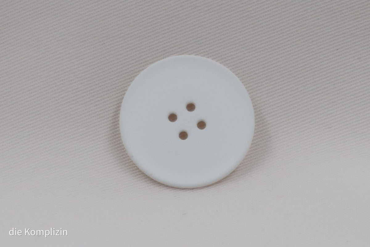 4 Loch Knopf I Weiß I 22mm - die Komplizin